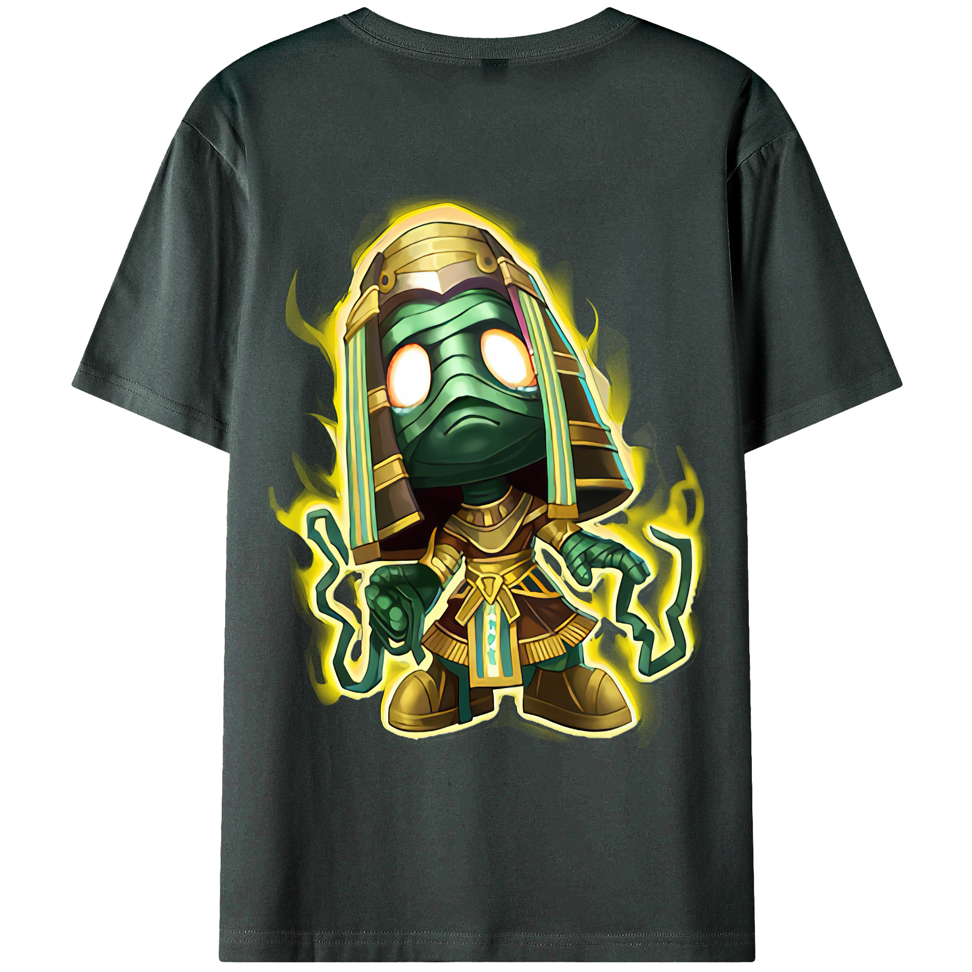 （画像用） リーグ・オブ・レジェンド League of Legends LOL 綿100％ メンズ半袖Tシャツ（バックプリント） 通気性
